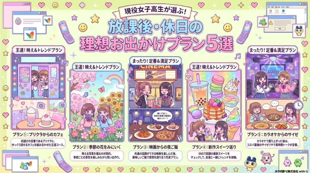 放課後・休日の理想のお出かけプラン5選