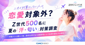 Z世代の7割超が「自分の匂いが気になる」と回答 制汗グッズの貸し借りも多数派に