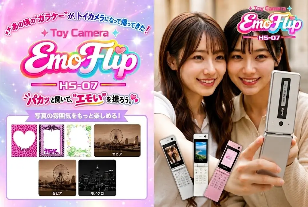 エモいトイカメラ「EmoFlip HS-07
