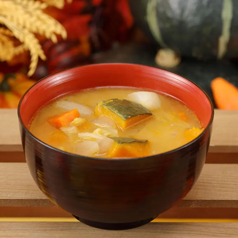 かぼちゃと根菜の味噌汁