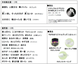 トイレ川柳の結果発表